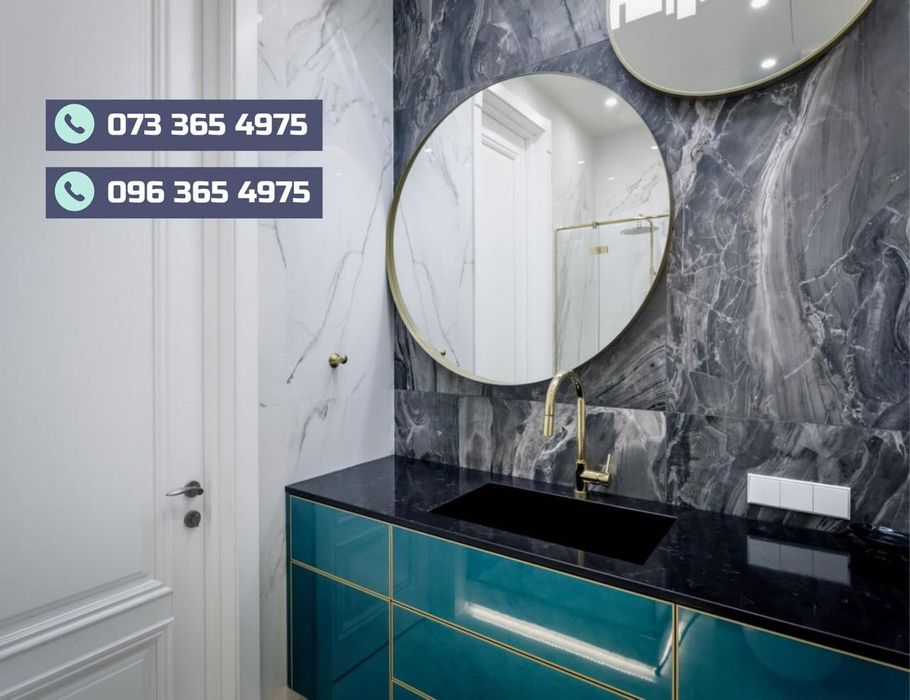 ‼️Каменная столешница для санузла • ОПЫТ 25 ЛЕТ • Лесницы Подоконник