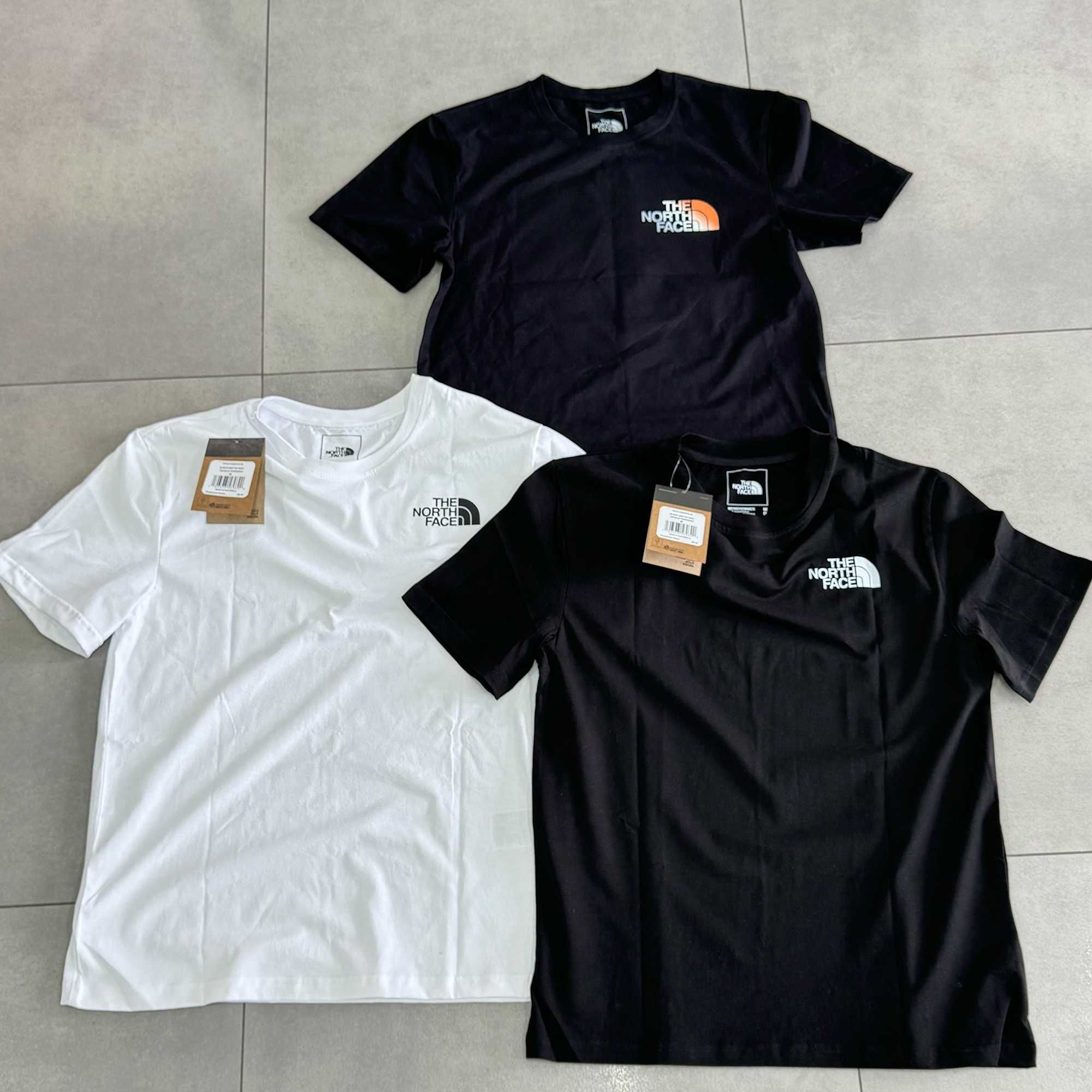 XS S M L XL — TNF — The North Face —  Футболка Бела и Черная