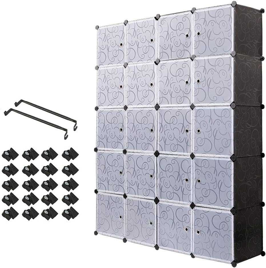 шафа полиця органайзер Meerveil Plastic Storage Cubes для одягу
