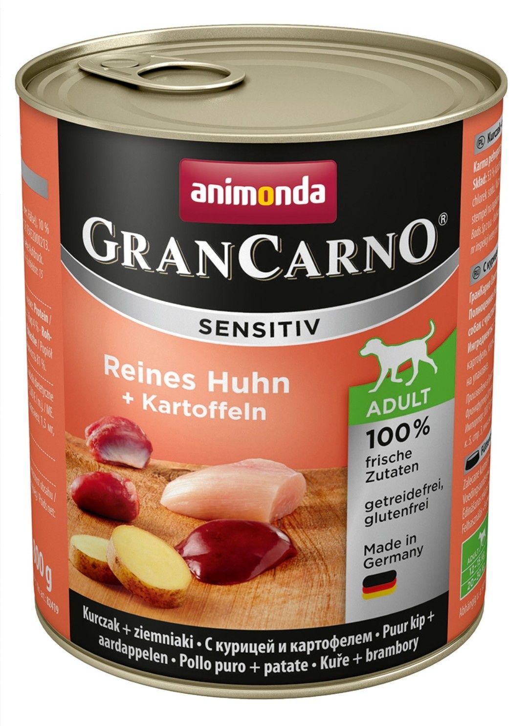 GranCarno Kurczak + ziemniaki adult sensitive se 10x800g