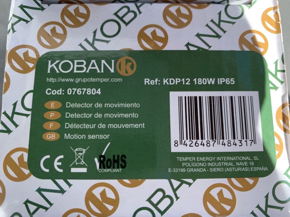 Detetor de movimento Koban