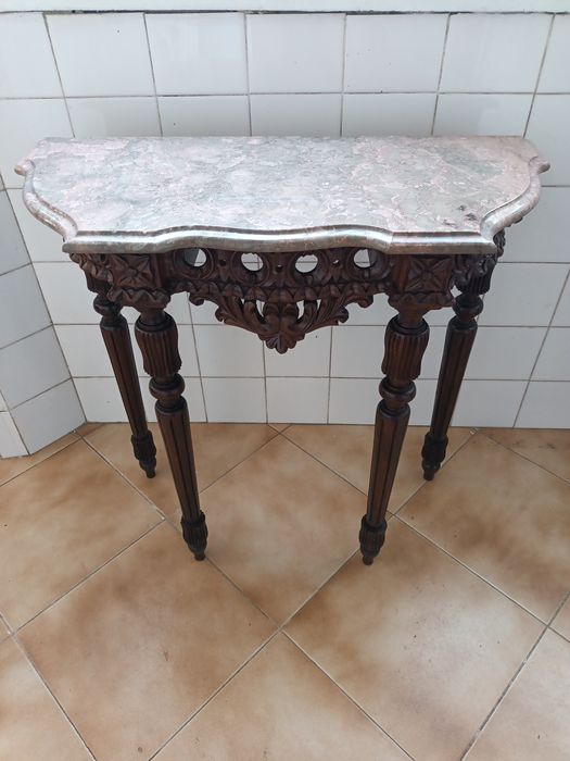 Credência vintage- Pedra mármore domolítico