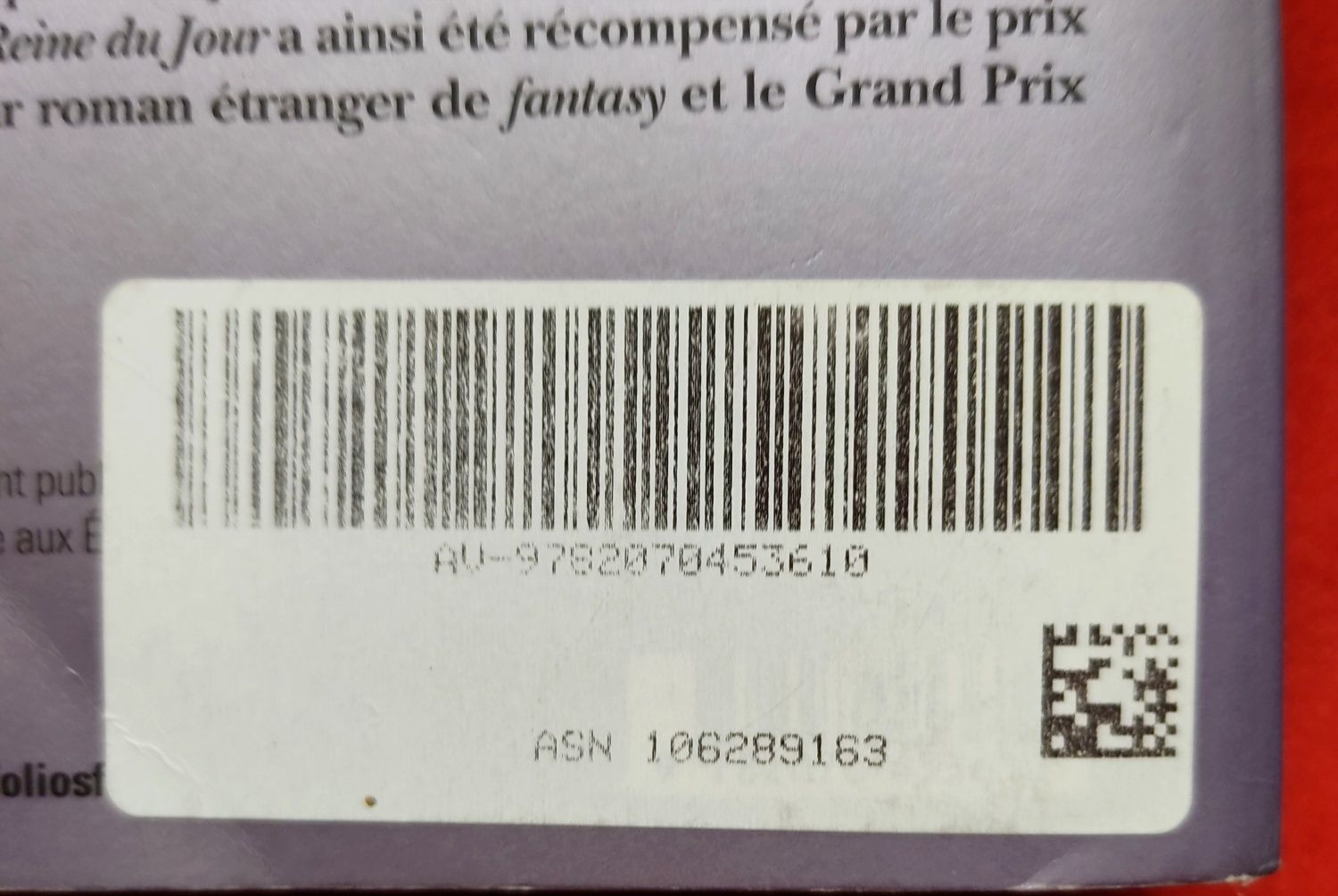 Livro de ficção em francês:Le fleuve des dieux.