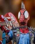 Figurka Punk Spiderman, Marvel, Żywica, Ręcznie Malowana