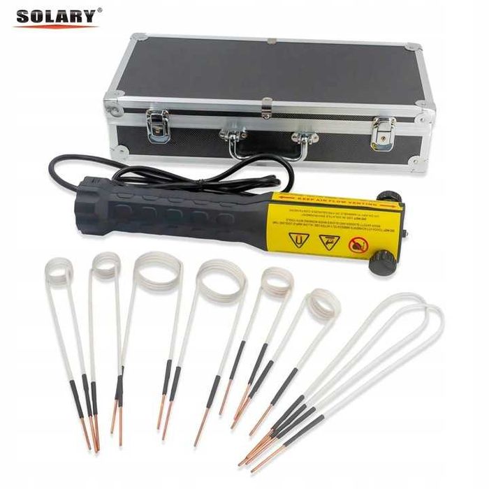 Nagrzewnica indukcyjna do śrub SOLARY H7 1000W + cewki + skrzynka ALU