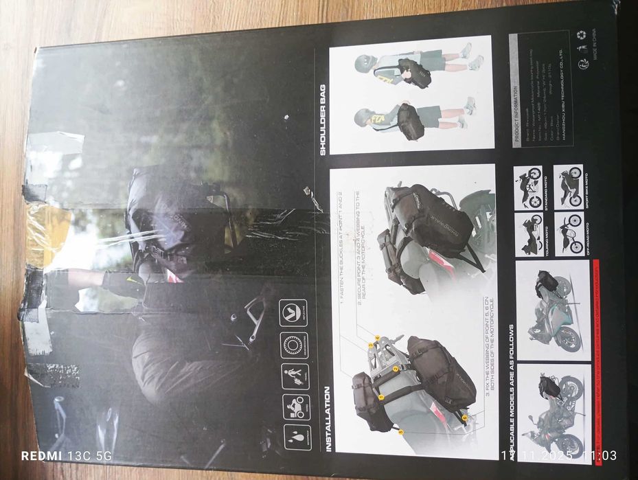 Torba motocyklowa - boczna wodoodporna MT1428