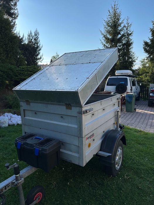 Przyczepka samochodowa lekka PONGRATZ, dmc 750 kg, produkcja Niemcy