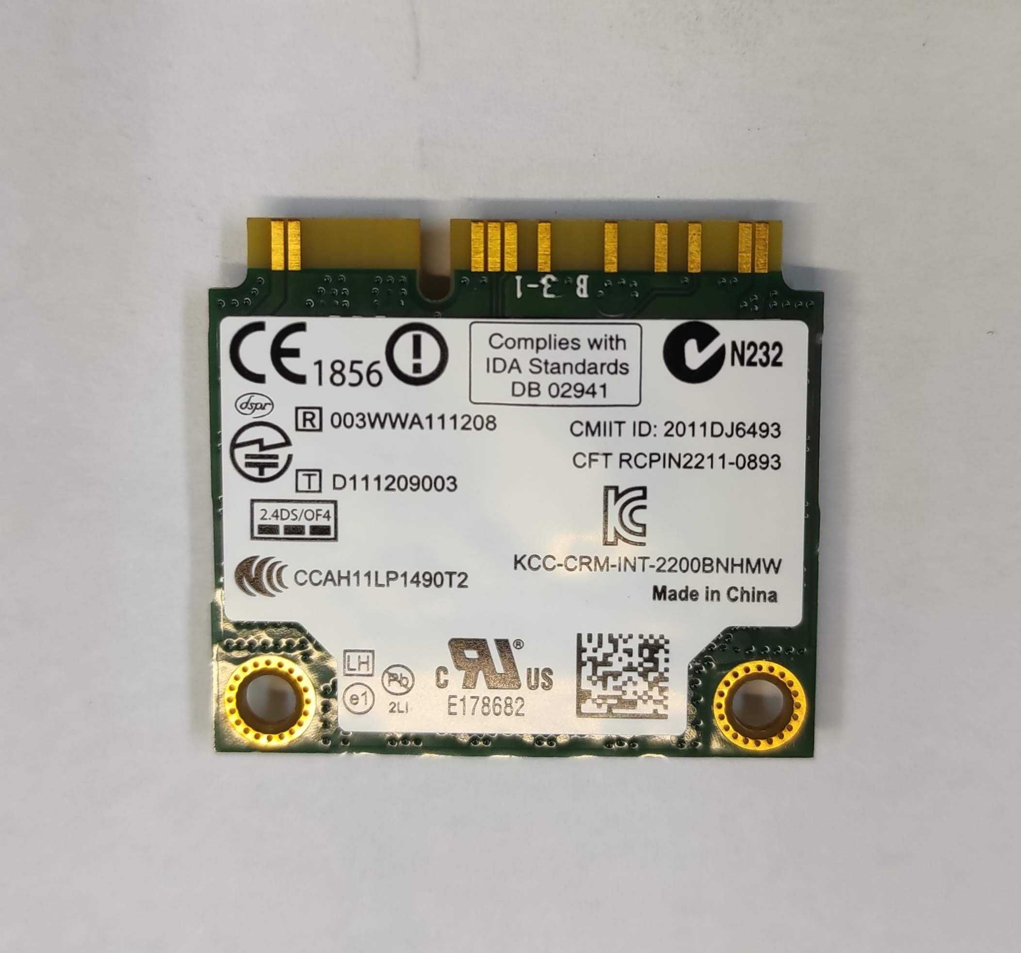 Placa Wlan Intel Centrino Wireless N2200 (NOVA)