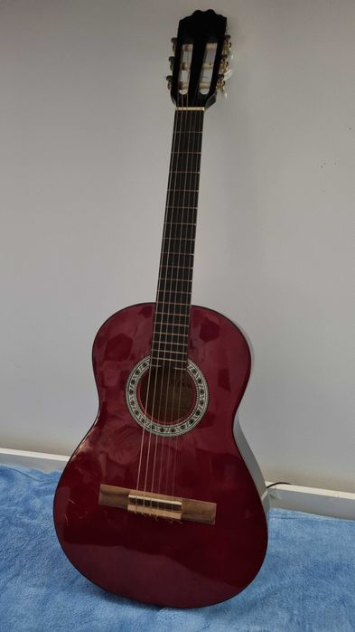 GITARA KLASYCZNA zestaw: pokrowiec, kostka, gitara Alvera CG100 3/4 CS