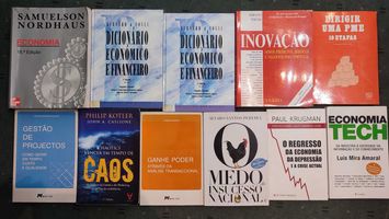 Lote 20 livros de Economia e Gestão