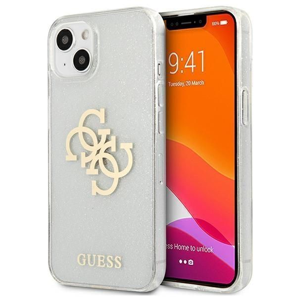 Wysokiej jakości Etui Guess Glitter 4G Logo do iPhone 13 mini