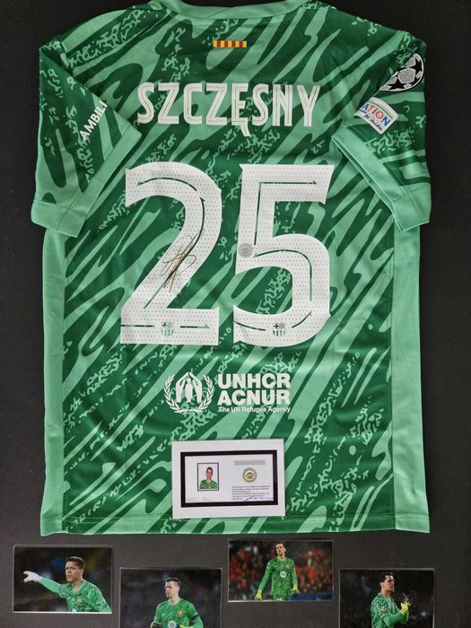 Koszulka # WOJTEK SZCZĘSNY FC Barcelona # 2025 #Autograf