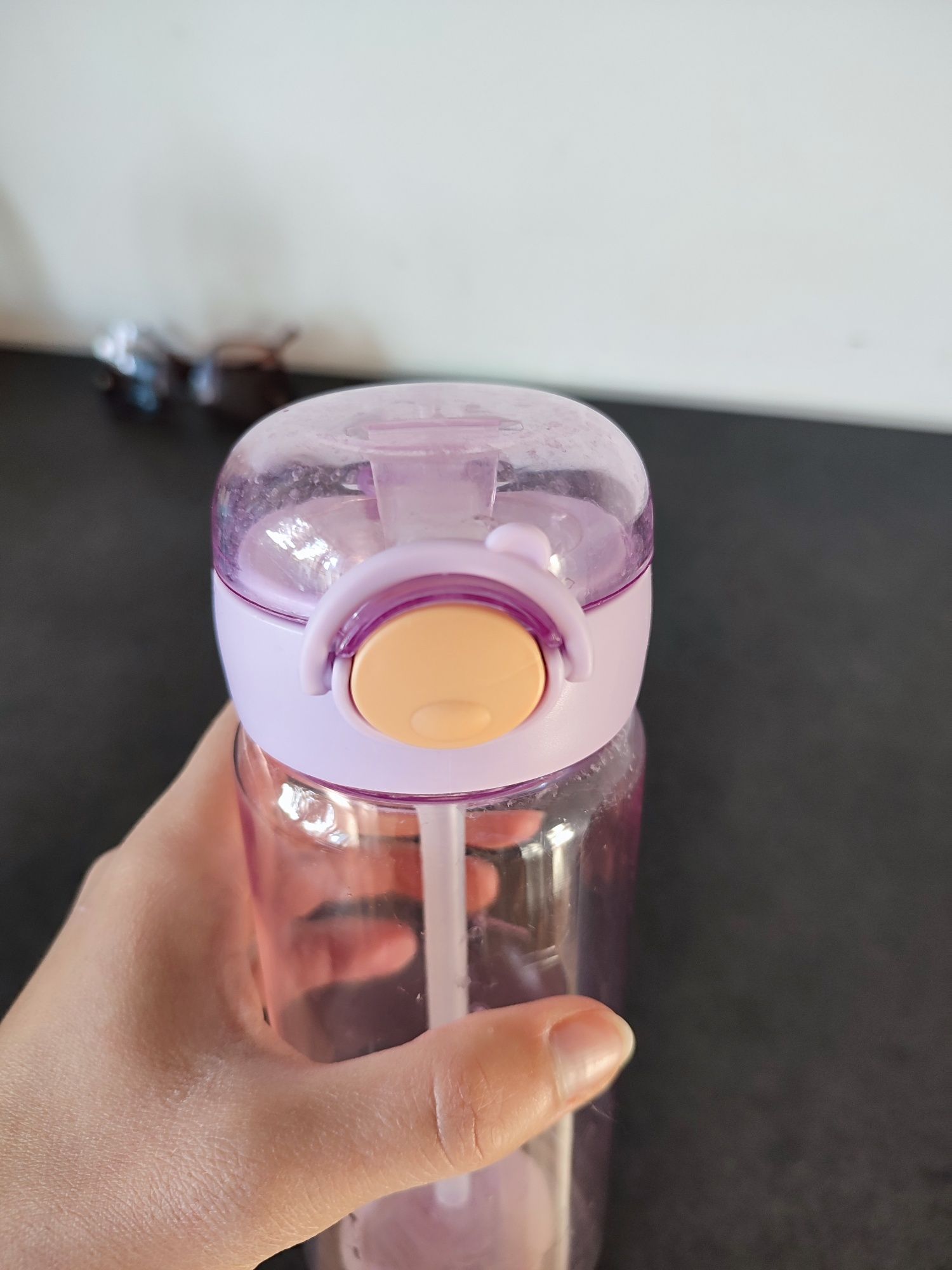 Bidon na wodę z słomką Rockle 500 ml liliowy fioletowy