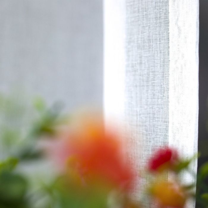 Firanka batyst gotowa na taśmie z ołowianką 400x160 cm biała