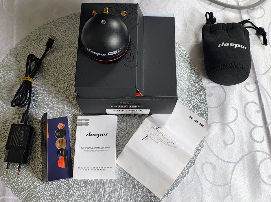 Echosonda Deeper Pro+ 2 Jak Nowa Komplet Ładowarka Gwarancja