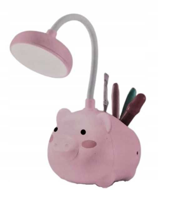 Lampka nocna LED Świnka przybornik Smukee