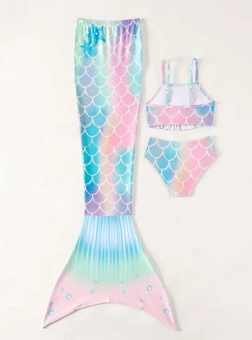 Nowy strój kąpielowy Syrenka ogon, r. 146/152 kąpielówki