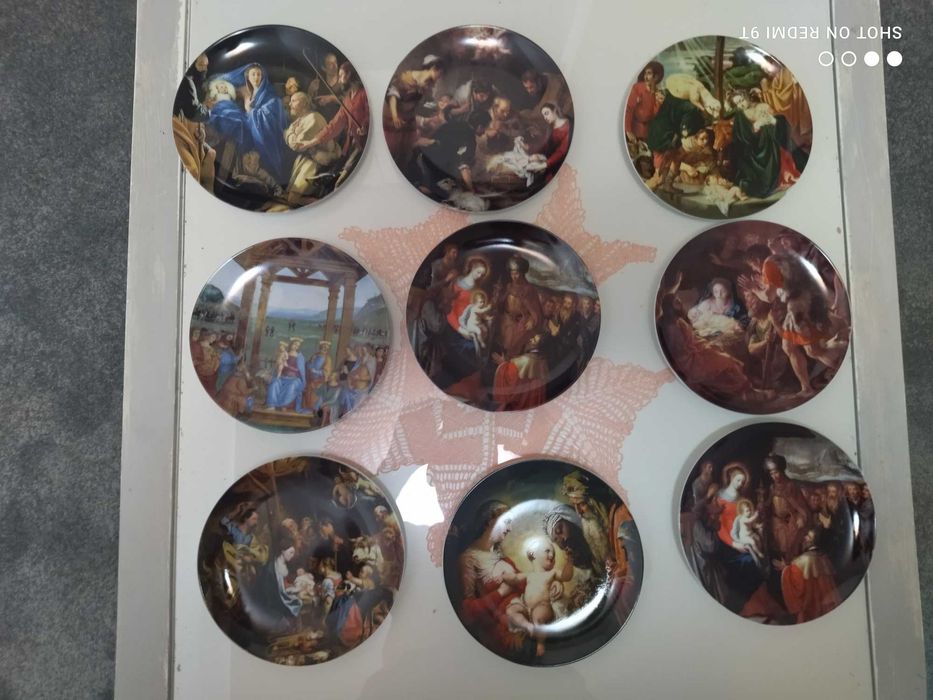 Pratos de natal da vista alegre