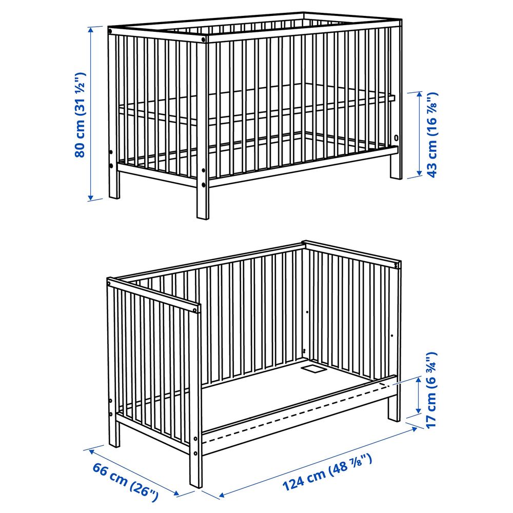 Дитяче ліжко Ikea з матрацом