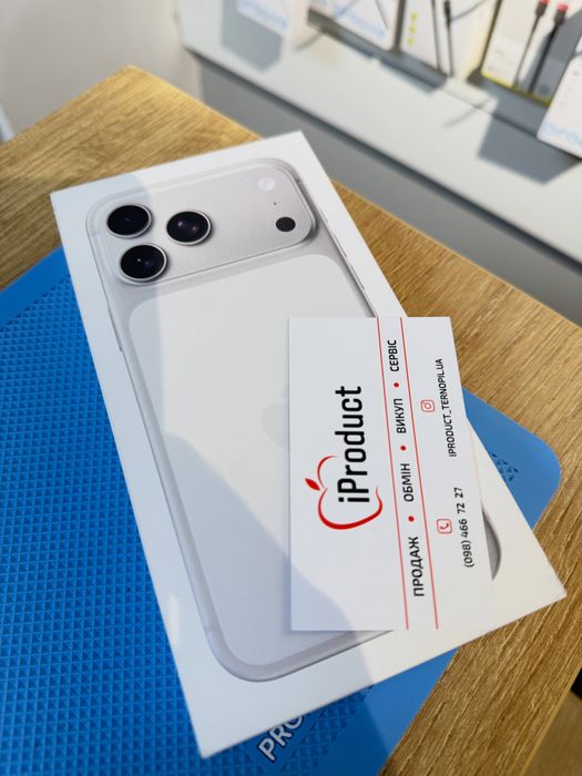 NEW iPhone 17 Pro Max 256Gb Silver Європа, Фізична Sim!