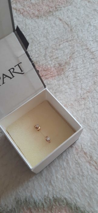 Kolczyki złote z cyrkoniami Apart