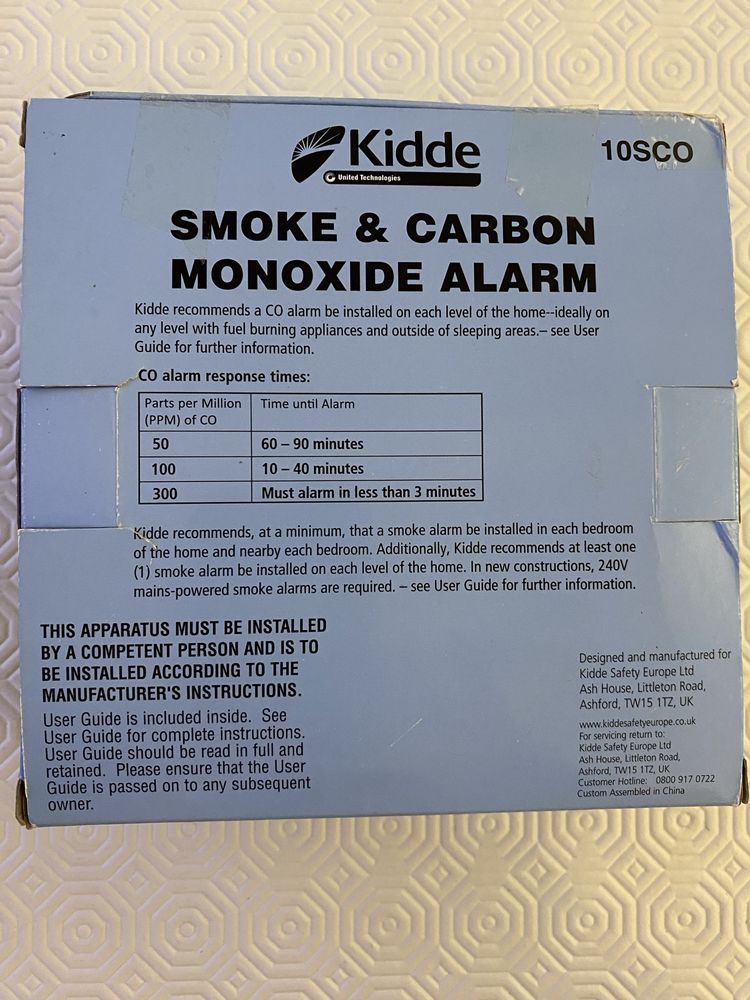 KIDDE - detector Fumo e Monoxido Carbono