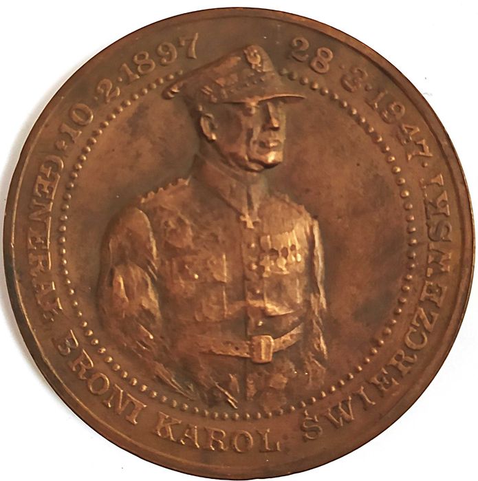 Polska, PRL Medal 1987, Generał Broni Karol Świerczewski, T.W.O. Brąz