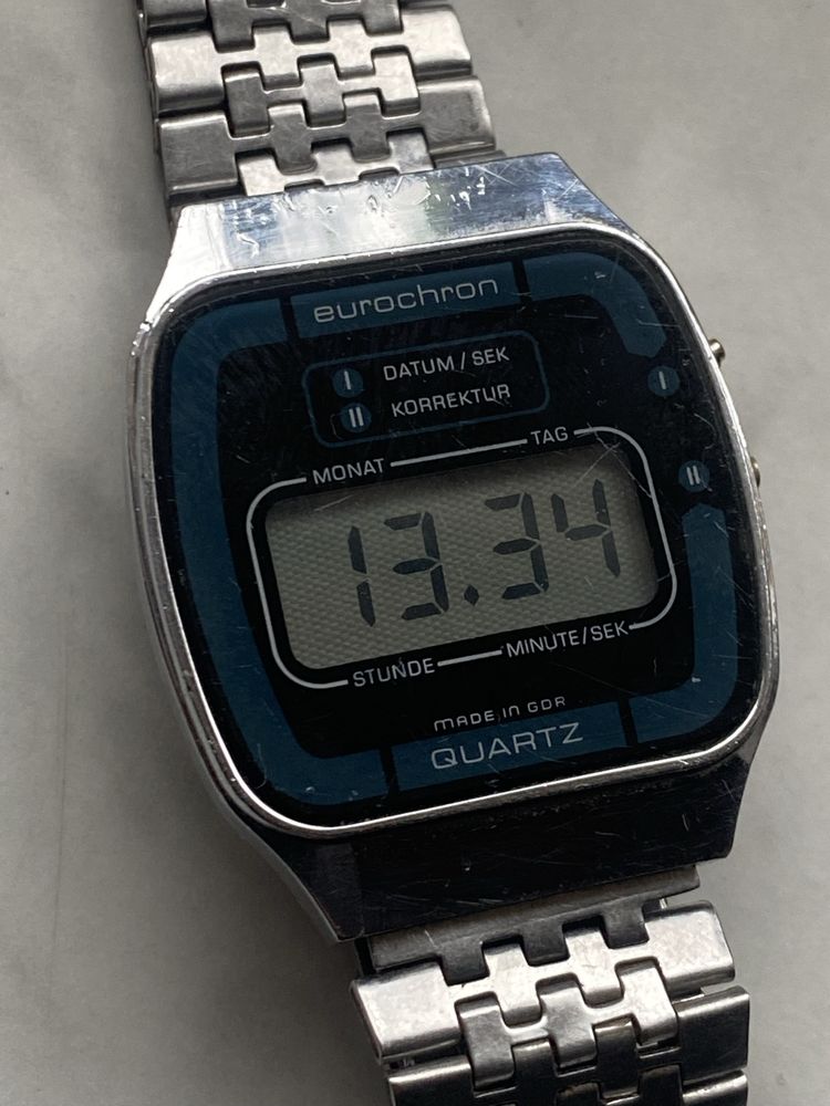 Zegarek elektroniczny Eurochron Quartz PRL Vintage