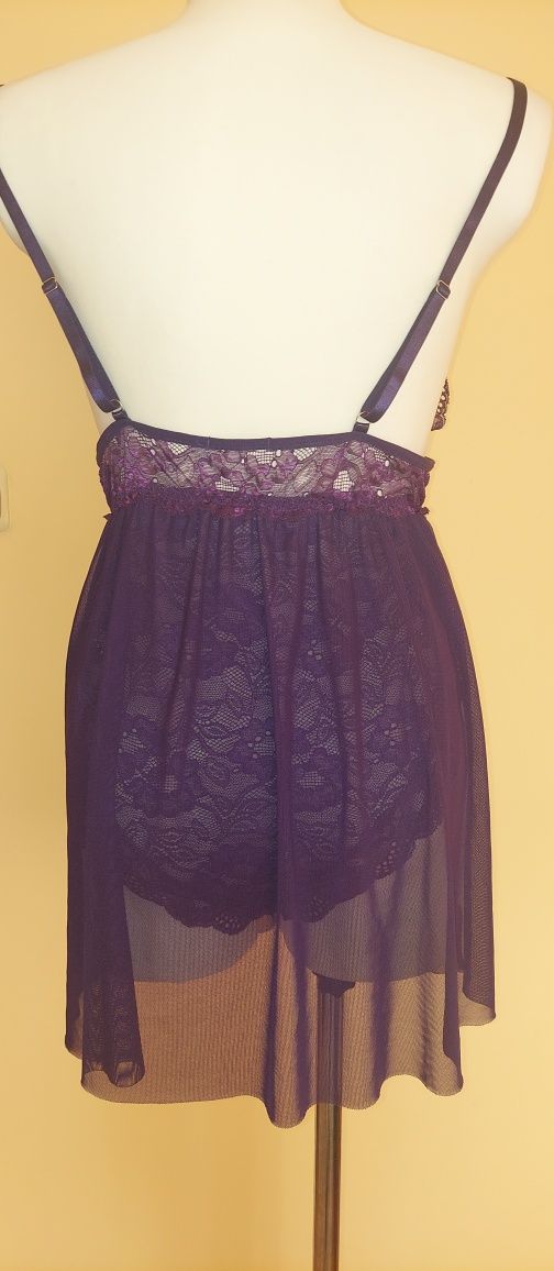 Halka z body koronkowym 3XL,na każdy biust vintage