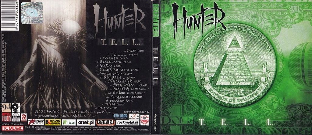 Hunter - T.E.L.I. - Bonusy - wersja polska - CD