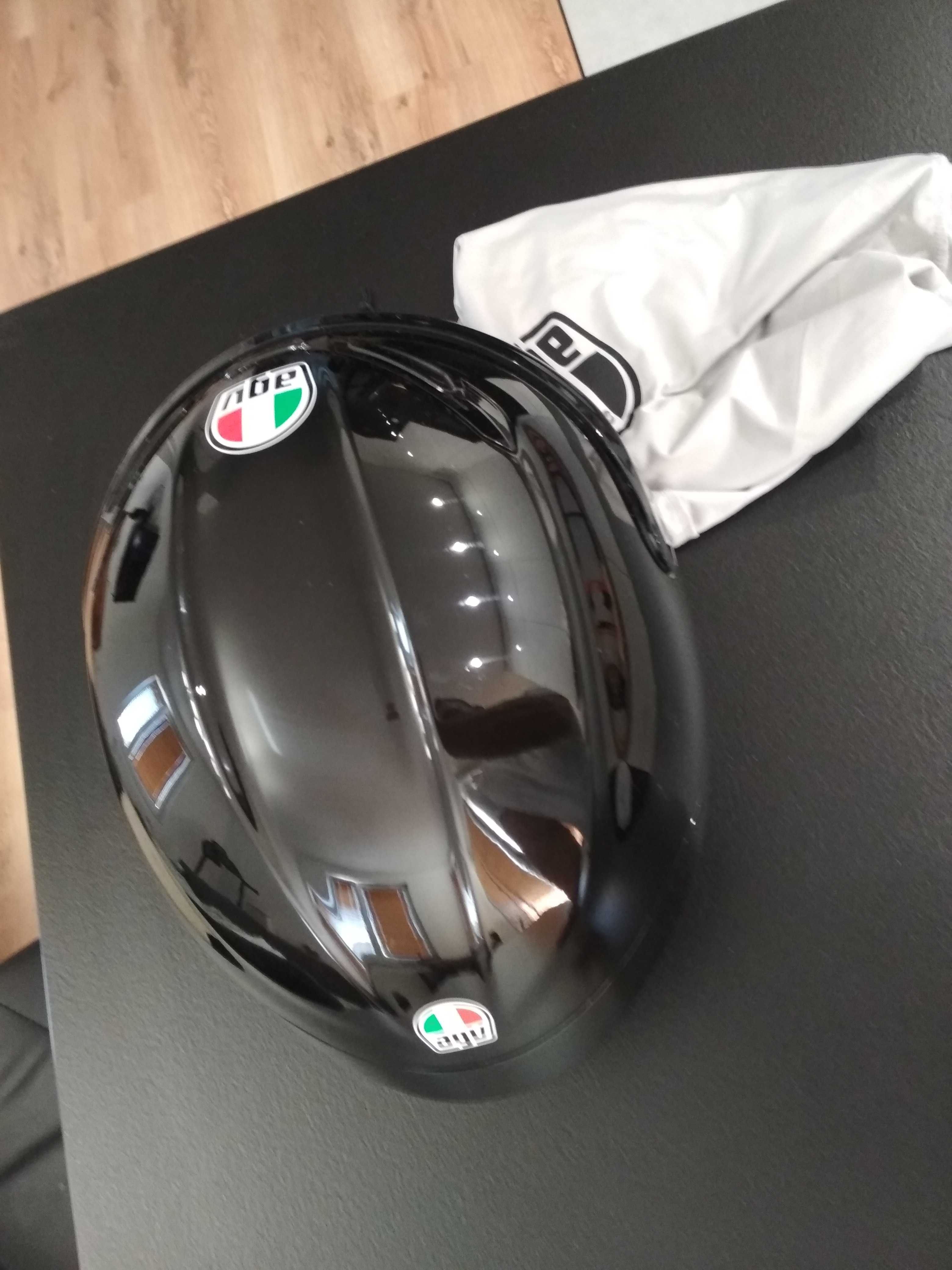 Kask Motocyklowy AGV K6 S Czarny Połysk L