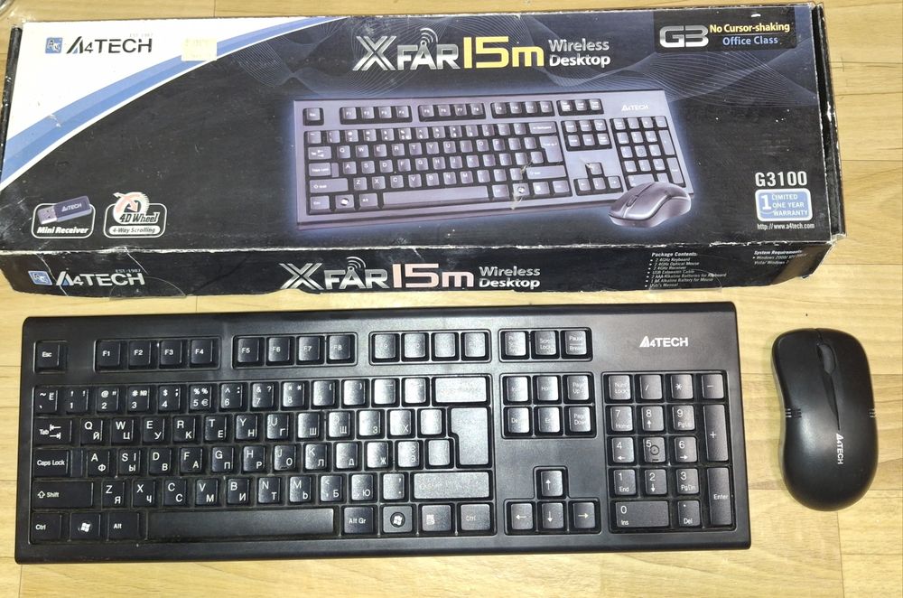 Комплект бездротової клавіатури