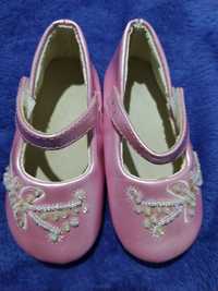 Туфельки ніжно рожеві для дівчинки 22 розмір 14/розовые туфли девочке