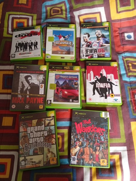 Jogos Xbox e tb capas com os manuais