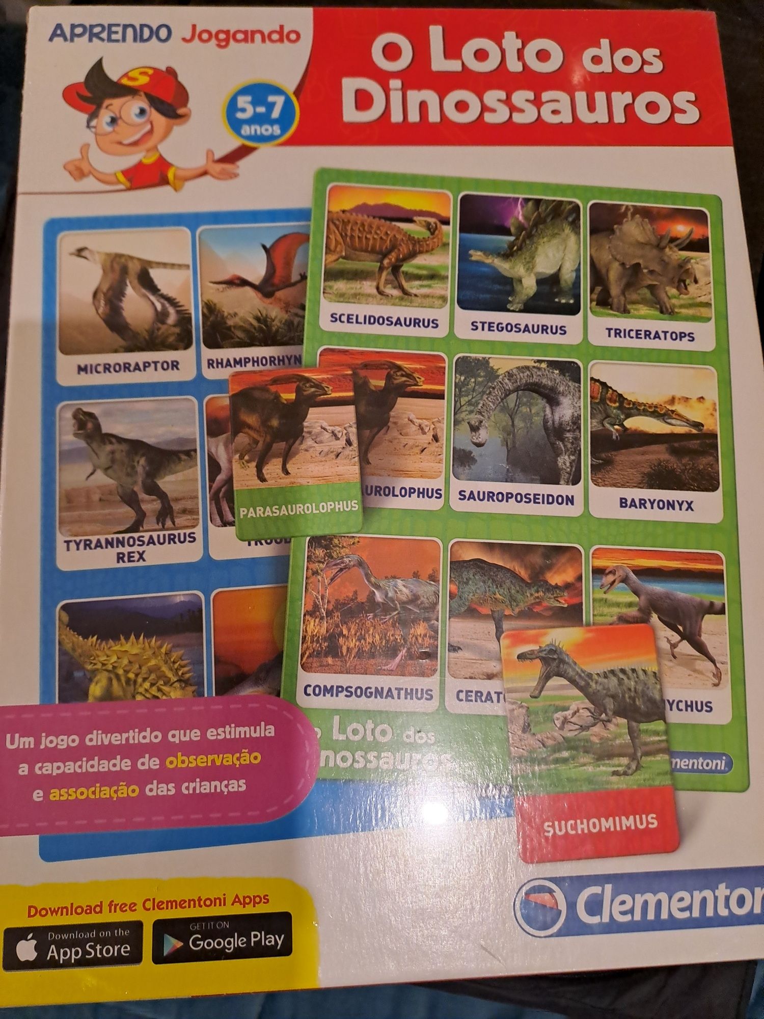Jogo Loto dos Dinossauros