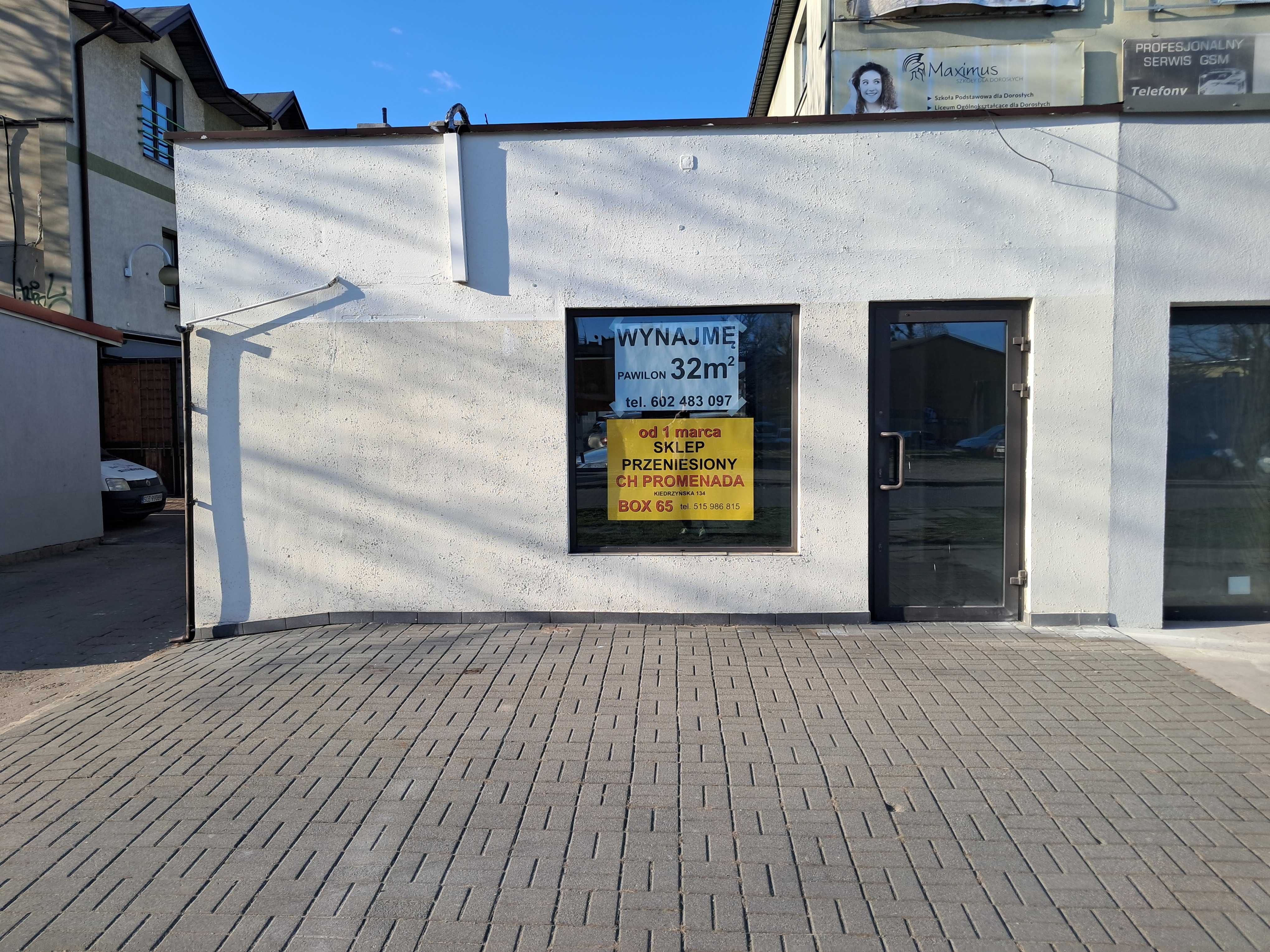 Wynajmę pawilon 32 m, w centrum, w podwórzu Al. NMP 21