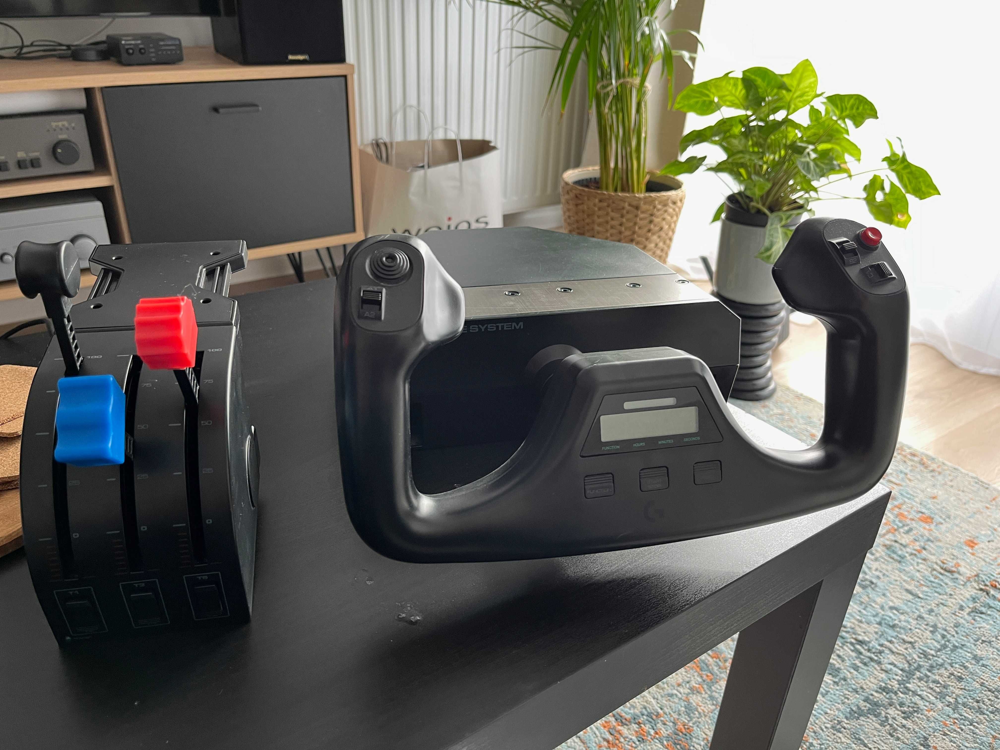 Wolant Logitech/Saitek Proflight + Przepustnica | Joystick | Yoke