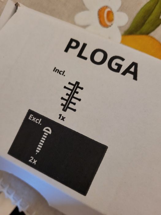 Ploga - cabide c/gancho vertixal do ikea