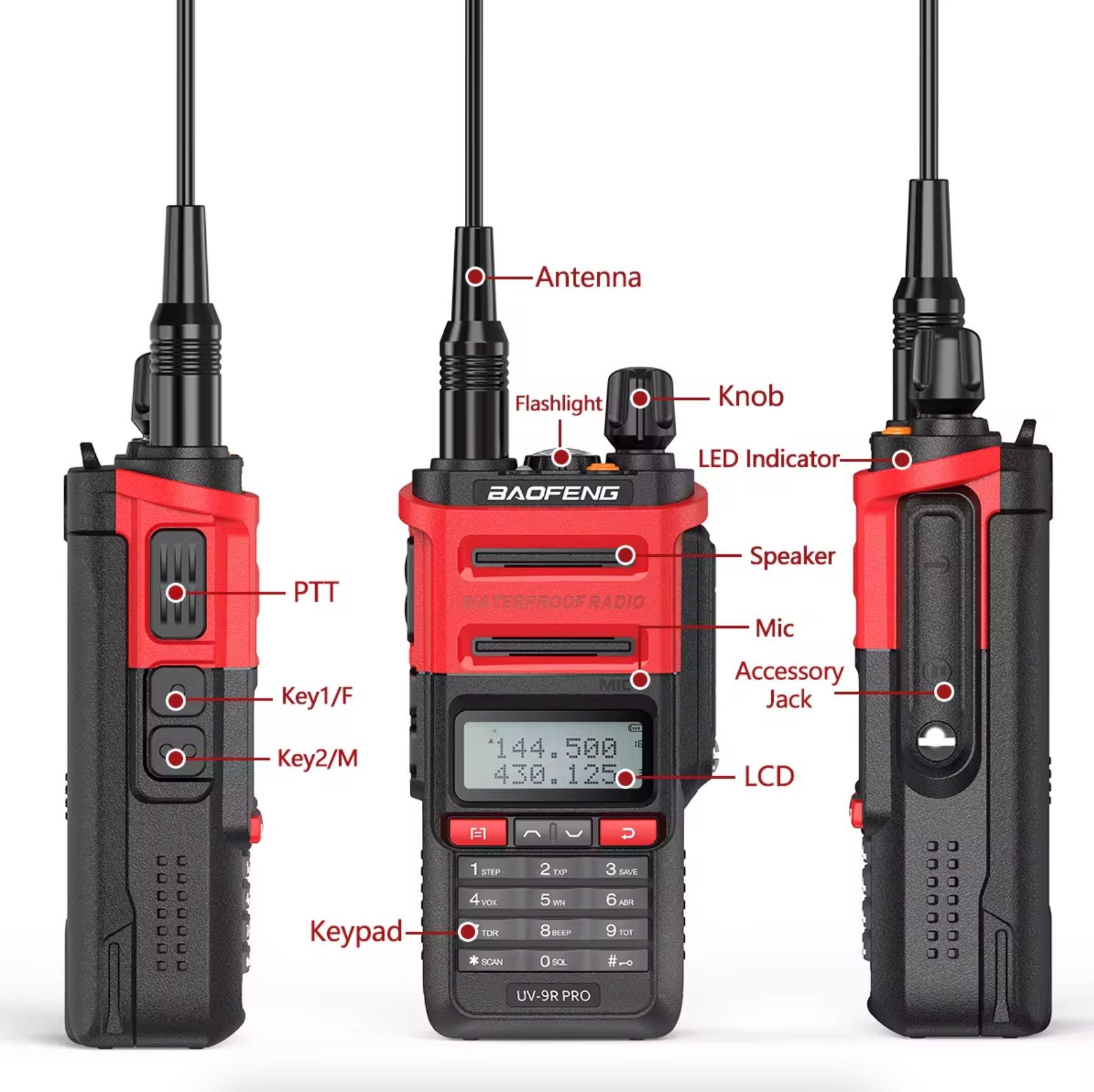 Walkie-Talkie Baofeng BF UV 9R PRO