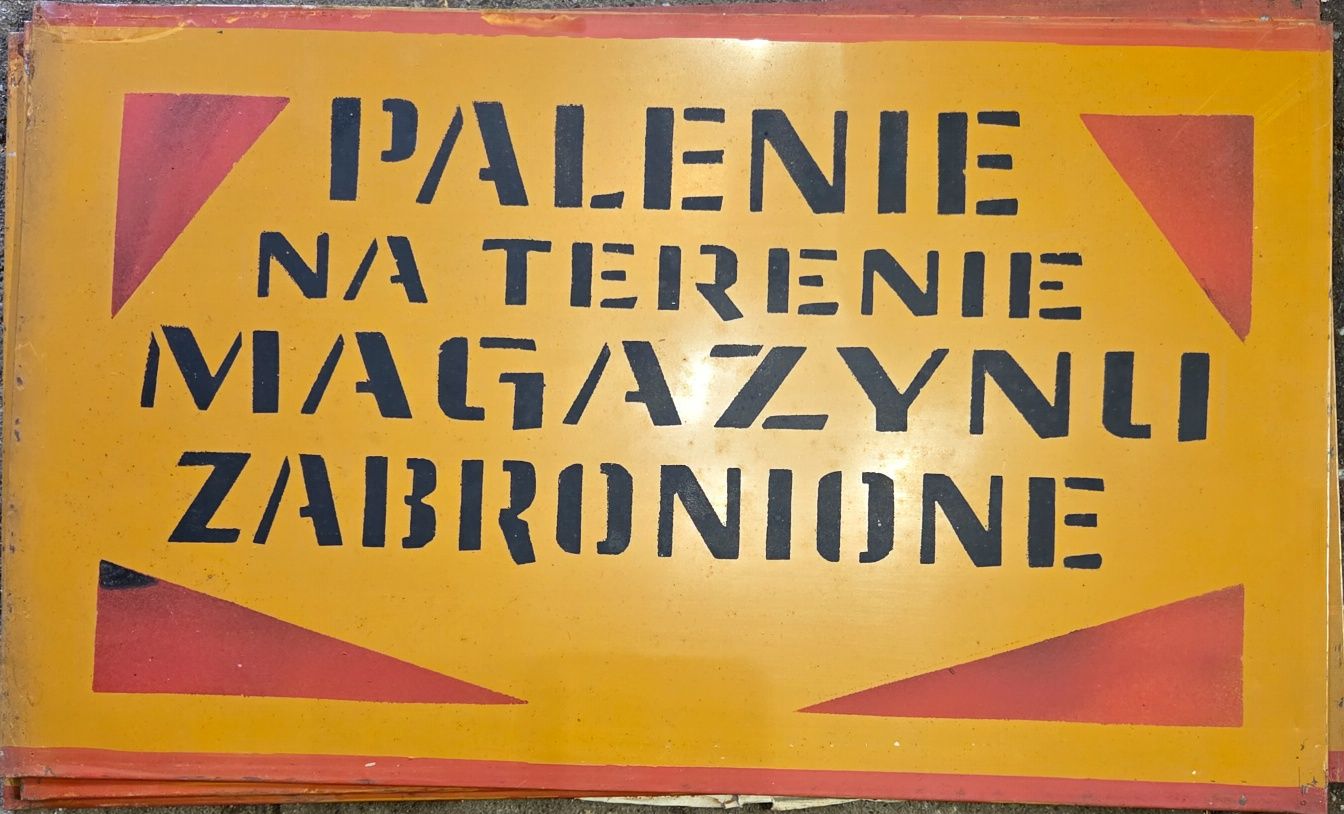 Tablica BHP z czasów PRL cena za 1 szt