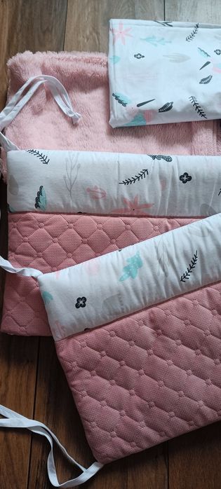 Ochraniacz+nowa pościel +kocyk itp