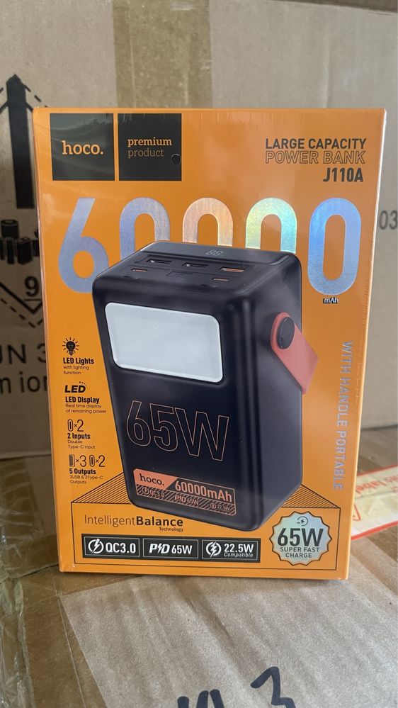 Павербанк для ноутбука Hoco j110a 60000mAh 65W