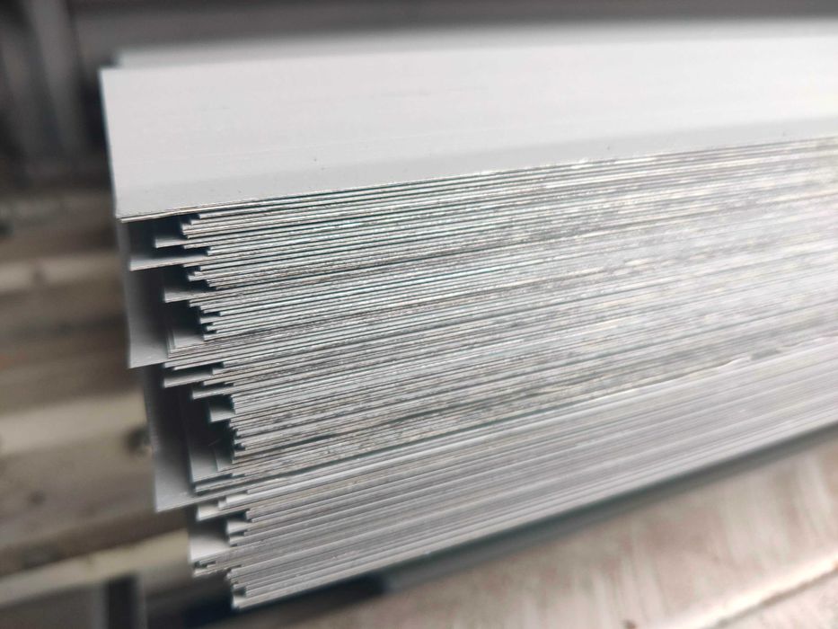 Blacha trapezowa T18 biało/szary podkład 2gi gat wiaty garaż gospodarc