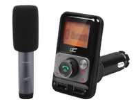 Transmiter samochodowy LTC TR225 Bluetooth 2xUSB 2.4A mikrofon karaoke