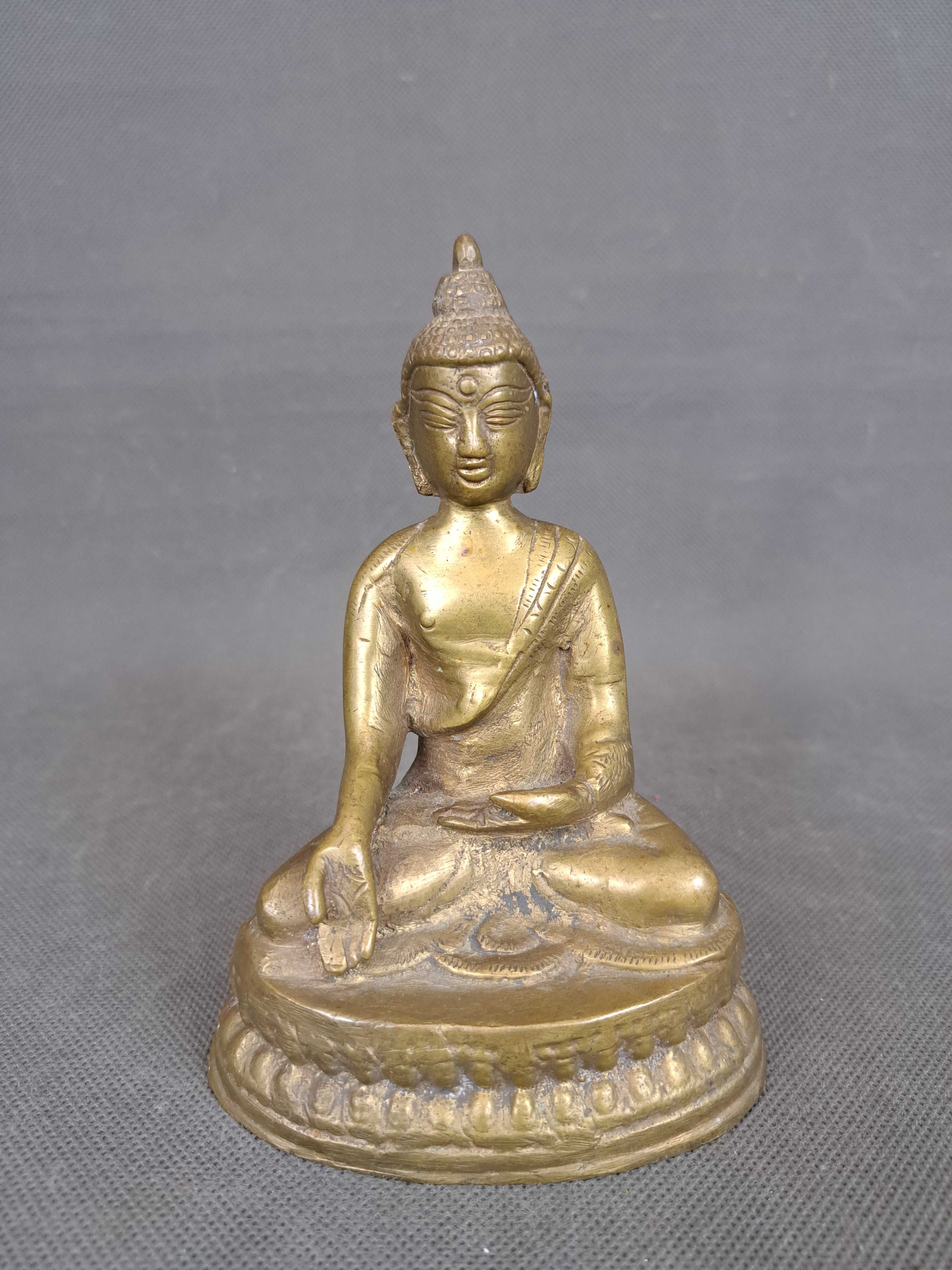 Budda, rzeźb, figurka mosiężna