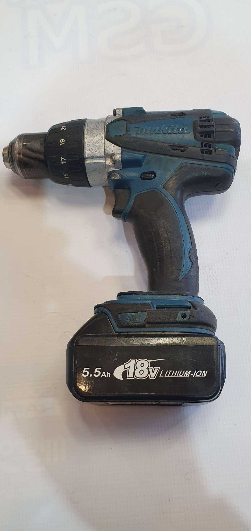 Wkrętarka Makita BHP 458 + bat. 18 V 5,5 Ah - komismadej.pl Gorlice