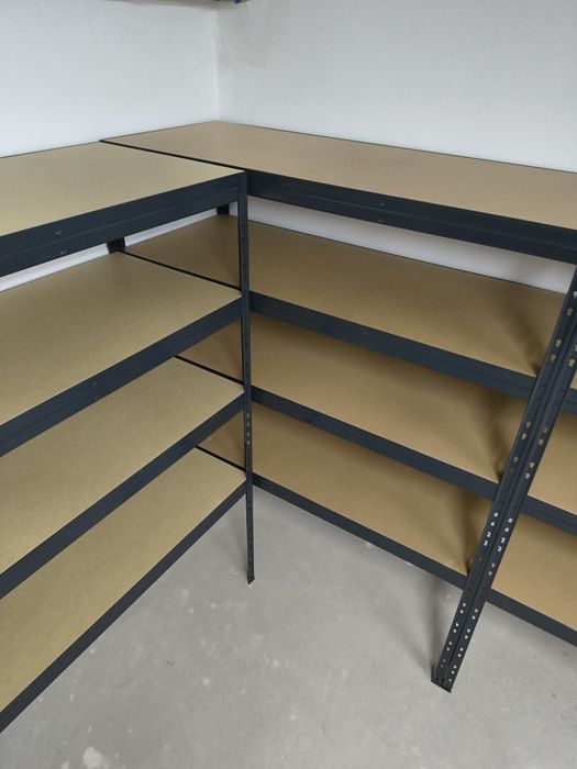 Regał Magazynowy, Zatrzaskowy Nit-klick 180x150x60 cm 4P/400 kg Grafit