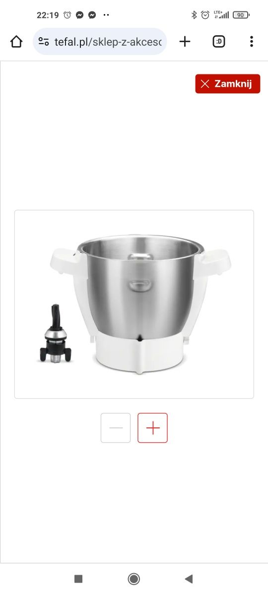 Tefal Cuisine companion Dodatkowa misa ze stali nierdzewnej