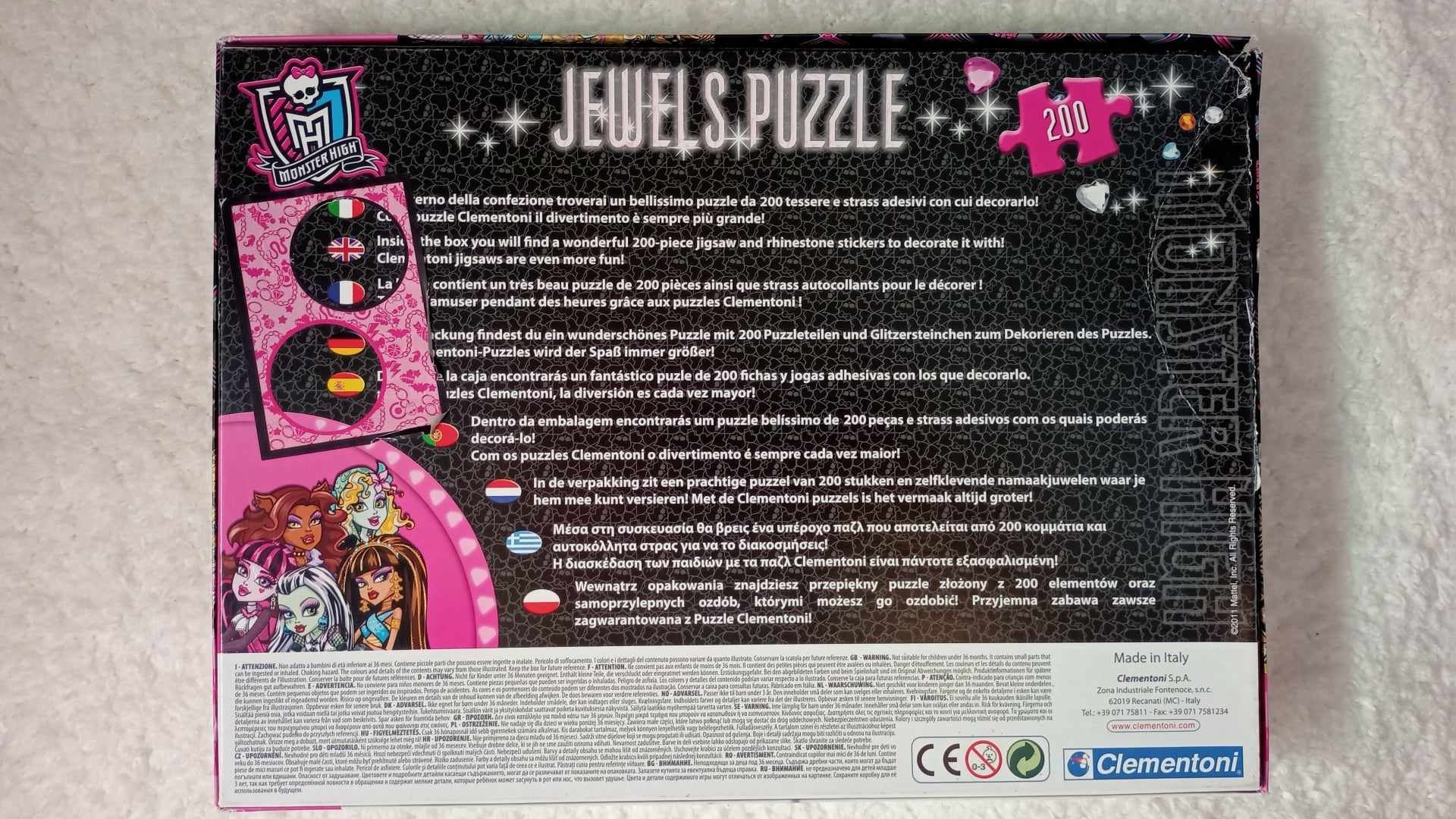 Puzzle Monster High Jewels 200 elementów