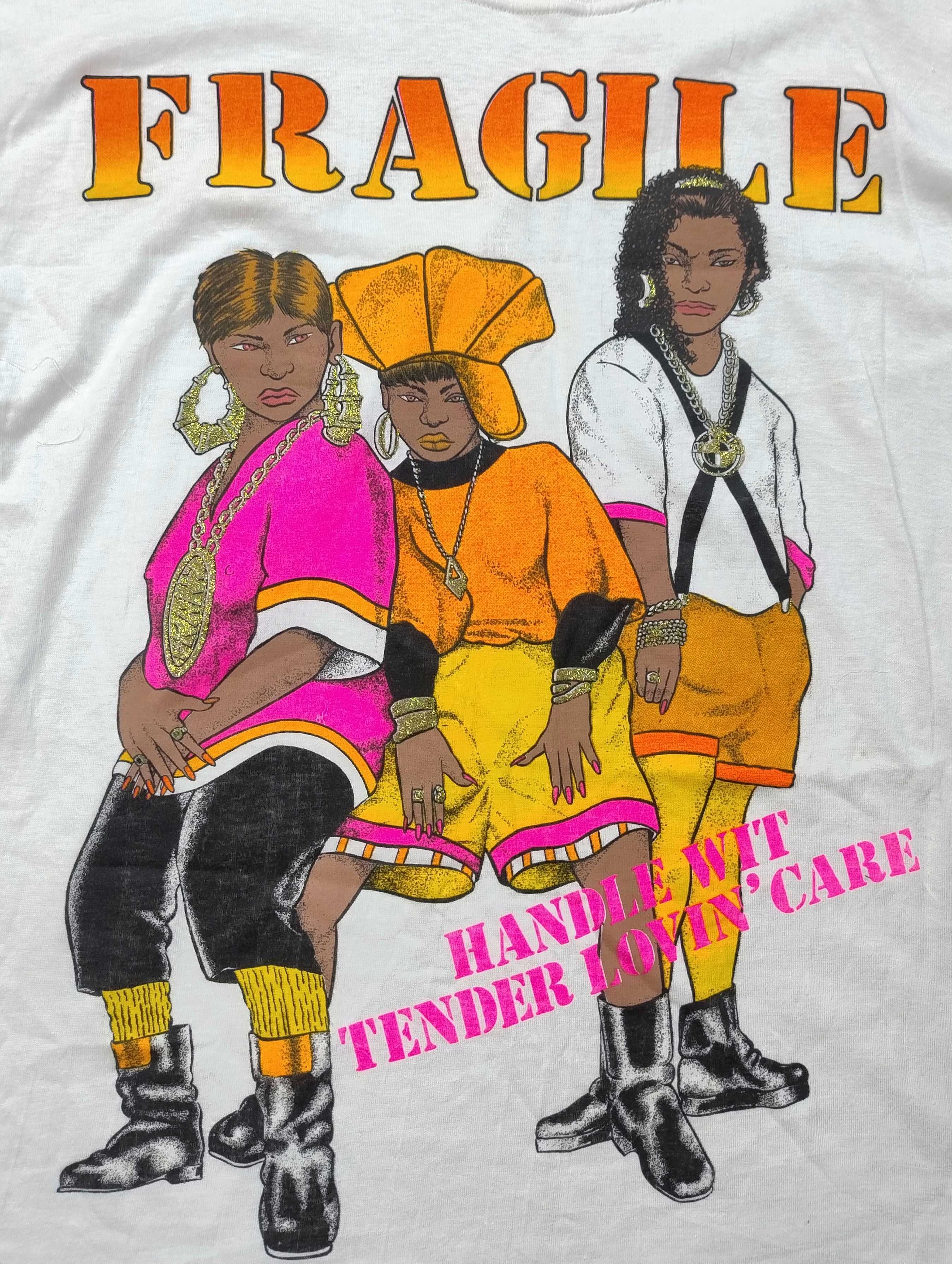 Vintage Short Hills Tee Fragile TLC Style single stitch 90s rare M